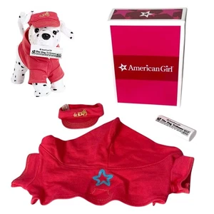 American Girl SPORTY PET OUTFIT Visor Hoodie Shirt Magnetic Newspaper Toy Box - Picture 1 of 9