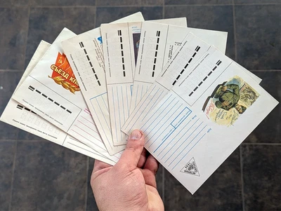 Vintage Set of 7 Envelopes. First day of 1960 - 70. USSR Post CHESS Original - Image 1 of 4