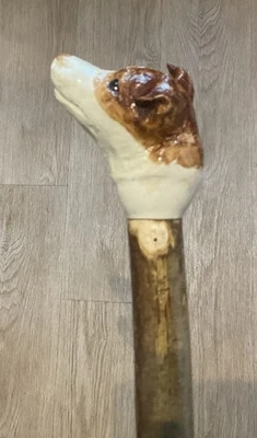 Bastón pulgar Jack Russel Terrier (hecho a mano en Hazel) Foto 1 de 4