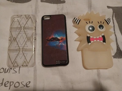 Lot de 3 Coques de smartphone pour IPhone 5C - Photo 1/3