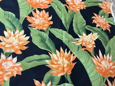 Cottage Core havaiano flores grandes tecido floral tecido têxtil 2 jardas Andover - Imagem 1 de 4