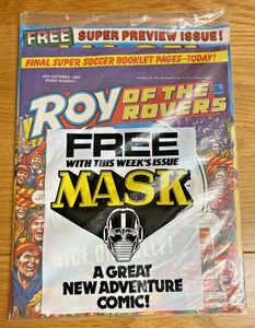 Roy of the Rovers Comic - 25. Oktober 1986 versiegelt kostenlose MASKE Super Vorschau Ausgabe - Bild 1 von 6