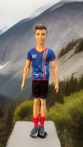 Ken Barbie Doll New Soccer Player #10 C379G 2016 Brunette (B19) - Picture 1 of 6
