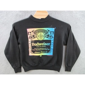 Vintage 1990 BUDWEISER Herren Large STEINWURTZEL Made USA WILD OATS Sweatshirt - Bild 1 von 20