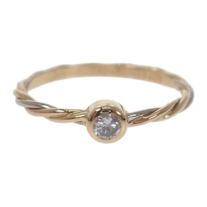 Anillo Cartier Twist Oro K18 3 Colores 18K PG WG YG #5.5US - Imagen 1 de 10