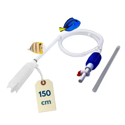 Aquarium Sauger Bodengrund Reinigen Aquarium Mulmsauger Schlammsauger Sperrhahn - Bild 1 von 4