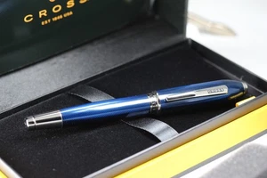 CROSS PEERLESS 125 COBALT BLUE ROLLERBALL PEN 2025 RELEASE NEW IN BOX - Picture 1 of 20