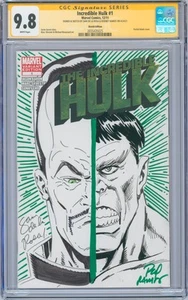 Incredible Hulk #1 9.8 CGC signiert und skizziert Sam De La Rosa & Rodney Ramos - Bild 1 von 2