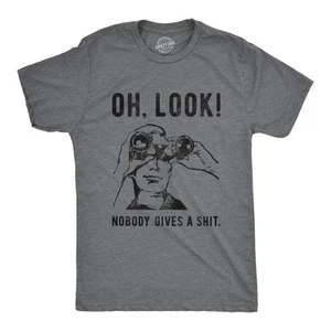 Camiseta Para Hombres Oh Look Nobody Gives A Divertida Sarcástica Burlona Novedad Gráfico - Imagen 1 de 9