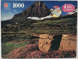 Puzzle vintage MB - Big Ben - Parco Nazionale dei Ghiacciai, MT - 1000 pezzi - NUOVO - Foto 1 di 6