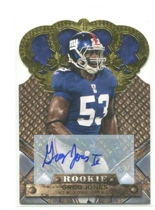 Crown Royale 2011 autógrafo Greg Jones/499 New York Giants - Imagen 1 de 1