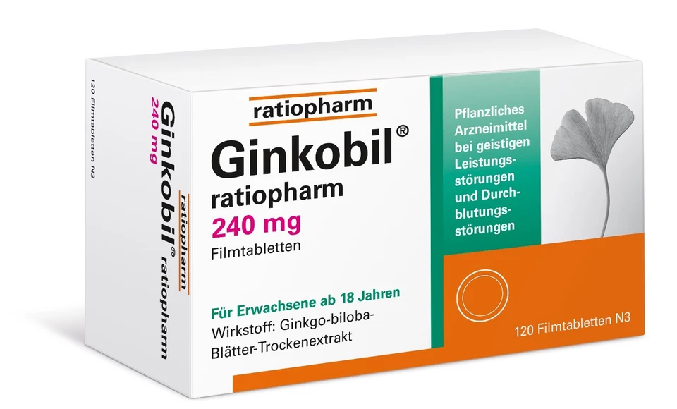 GINKOBIL RATIO 240mg 120 Filmtabletten PZN 08864415 Ratiopharm Katharinenapo 240