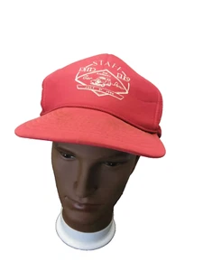 Vintage 3rd Annual Car Show 1990 Enid Ok Elks Nissin Snapback Cap Red Hat - Picture 1 of 7