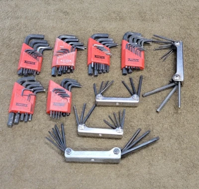 10 Proto Hex Allen Key Torx 4993 4978 4979TX J4980 Sae 3/8" to 1/16" Wrench Tool - Image 1 of 4