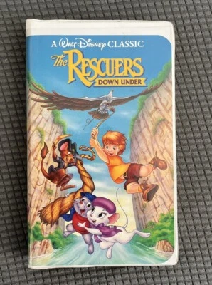 The Rescuers Down Under VHS Walt Disney Black Diamond Classic (1991) - Image 1 of 4