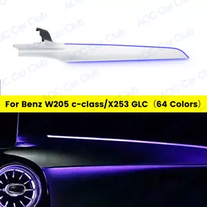 64 colors Co-pilot Dash Cover Ambient Light For Mercedes Benz C300 350 C43 W205 - Foto 1 di 22