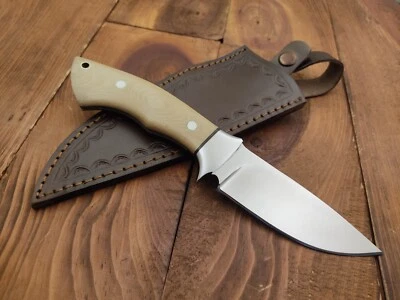 Custom Handmade 12c27 Steel Survival Camping Outdoor Hunting Knife Fixed Blade - Image 1 of 4