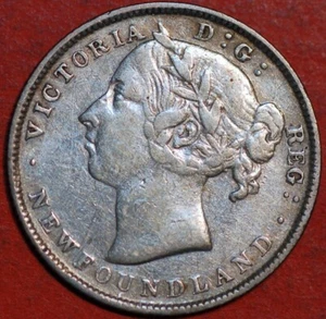 Newfoundland 20 Cents 1894 Queen Victoria KM#4 Silver - Picture 1 of 2