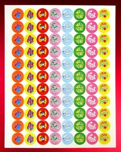 Foglio Adesivo Tabella Parole Incoraggiante Eureka  - Foto 1 di 2