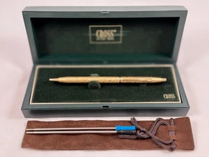 JWL #402-5 CROSS 22K ELECTROPLATED GOLD JEWELERS "SPRING" BALLPOINT PEN -USA- - Picture 1 of 13