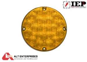 ALT Enterprises T5501100 gelb 7" rundes Signal Rücklicht 12VDC Blinker Bus LED - Bild 1 von 1