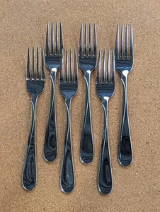 Oneida Stainless Dinner Glossy Fork Flight Reliance Flatware 7-3/8 6Pc - Picture 1 of 3