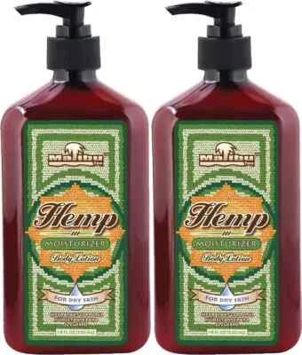 Malibu Tan HEMP BODY LOTION for Dry Skin Hemp Moisturizer, 2-Pack 18 fl oz each - Image 1 of 4