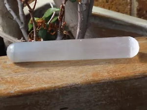 Polished Selenite Crystal Wand Rounded Ends Approximately 150mm Long Healing - Picture 1 of 5