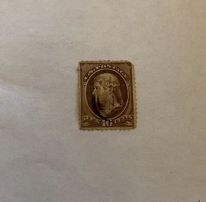 10 Cent Thomas Jefferson - gebraucht aufklappbar braun 1879 - Bild 1 von 1