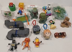 Junk Drawer Mixed Toy Lot McDonald's Disney DC Star Wars Peanuts Mario Minions - Picture 1 of 6