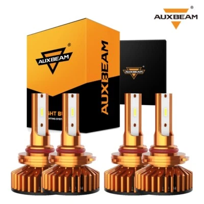 4x AUXBEAM 9005 LED Headlight Bulbs for Ram 1500 2500 3500 w/projector 2016-2018 - Image 1 of 4