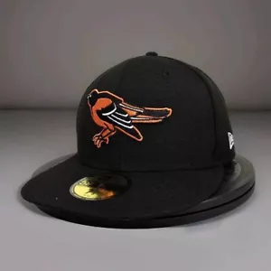 Baltimore Orioles New Era 59fifty Black 7 3/8 Hat Cooperstown Collection Cap New - Picture 1 of 8