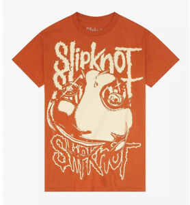 Slipknot Men's Official Merchandise Mask Tribal S Tee T-Shirt in Burnt Orange