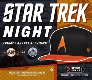 San Francisco Giants 2018 Star Trek Snapback Mütze 8/31 Cap no Bobblehead - Bild 1 von 1
