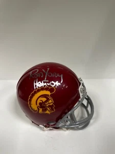 Ron Yary Signed USC Trojans Mini Helmet 'HOF 01' PSA AM90360 - Picture 1 of 3