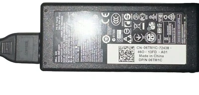 Dell Genuine 65W Laptop Adapter Charger Barrel Tip PA 12  06TM1C LA65NS2-01 - Image 1 of 3