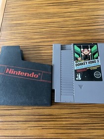 Original Donkey Kong 3 Arcade Classics Series Authentic Nintendo NES Cartridge