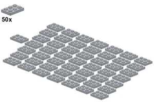LEGO® - Plates - Lightbluishgray - 3021-10 - 2x3 (50Stk) - Platte - Hellgrau - Bild 1 von 1