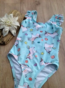 Costume da bagno UNICORNO bambina 2-3 anni vacanza spiaggia piscina estate campeggio roulotte - Foto 1 di 2