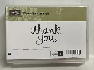 Stampin' Up acuarela gracias nuevo en sello montado - Imagen 1 de 3