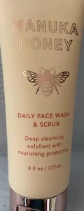 BLOOM&FIELD MANUKA HONEY DAILY FACE WASH &SCRUB DEEP CLEANSING EXFOLIANT 8FLOZ - Picture 1 of 3