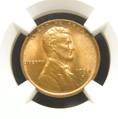 1934-D Lincoln Wheat Cent  MS65 RB - Image 1 of 3