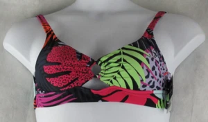 Bar III Women's O-Ring Bikini Top Swimsuit, Palm Prowl Multicolor, Medium - Picture 1 of 2
