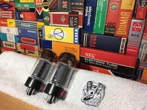 2x NOS Fender TallBoy 6L6GC PowerTubes ~  Vintage Grail Warm Audio KT66 EL37 - Picture 1 of 6