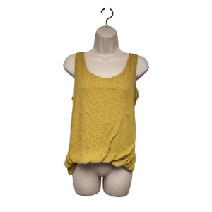 Blusa LOFT Mujer Lunares Amarillo/Blanco Sin Mangas Talla Pequeña - Imagen 1 de 8