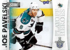 2010-11 Score Playoff Heroes #1 Joe Pavelski - Picture 1 of 1