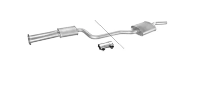 Mitteltopf Mittelschalldämpfer für Mercedes Kombi T-Model Saloon S123 W123 230 - Image 1 of 3