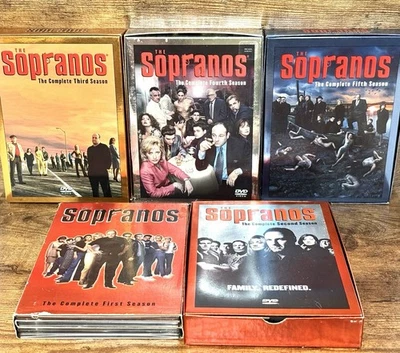The Sopranos Seasons 1–5 DVD Complete Box Set HBO Collection Drama Series Lot - Image 1 of 4