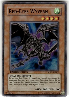 Yugioh Red-Eyes Wyvern ANPR-ENSE2 Super Rare Limited Edition NM - Image 1 of 2