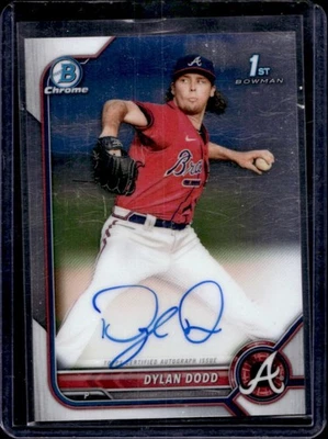 2022 Bowman Chrome Dylan Dodd Auto 1st #CPA-DD Braves - Image 1 of 2